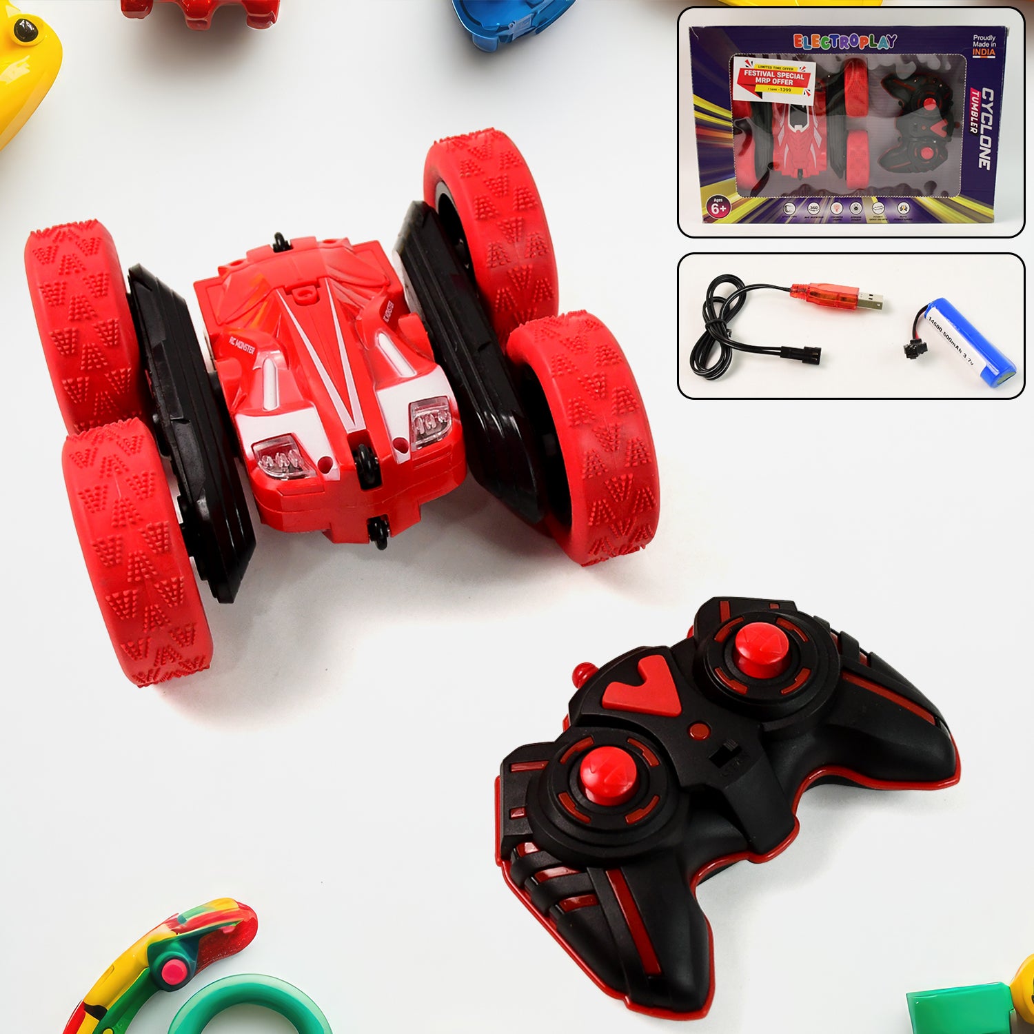 Remote Control Car Double Sided Fast Stunt Car (1 Set) Remote Control Car Double Sided Fast Stunt Car (1 Set)